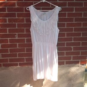 White Ariat Midi-Dress, Size Medium